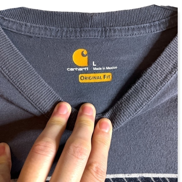 Carhartt men’s large logo t-shirt F-11 - Picture 3 of 6